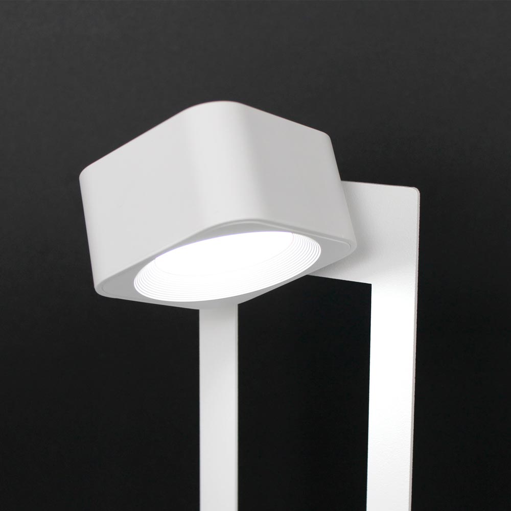 KaliSphera - Lampada LED da Tavolo - Bianco/Bianco Raggrinzato
