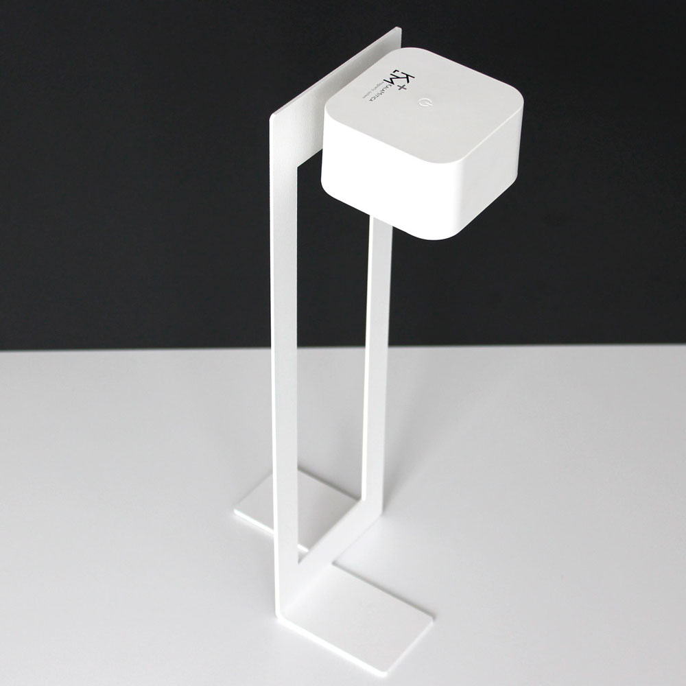 KaliSphera - Lampada LED da Tavolo - Bianco/Bianco Raggrinzato