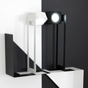KaliSphera - Lampada LED da Tavolo - Bianco/Bianco Raggrinzato
