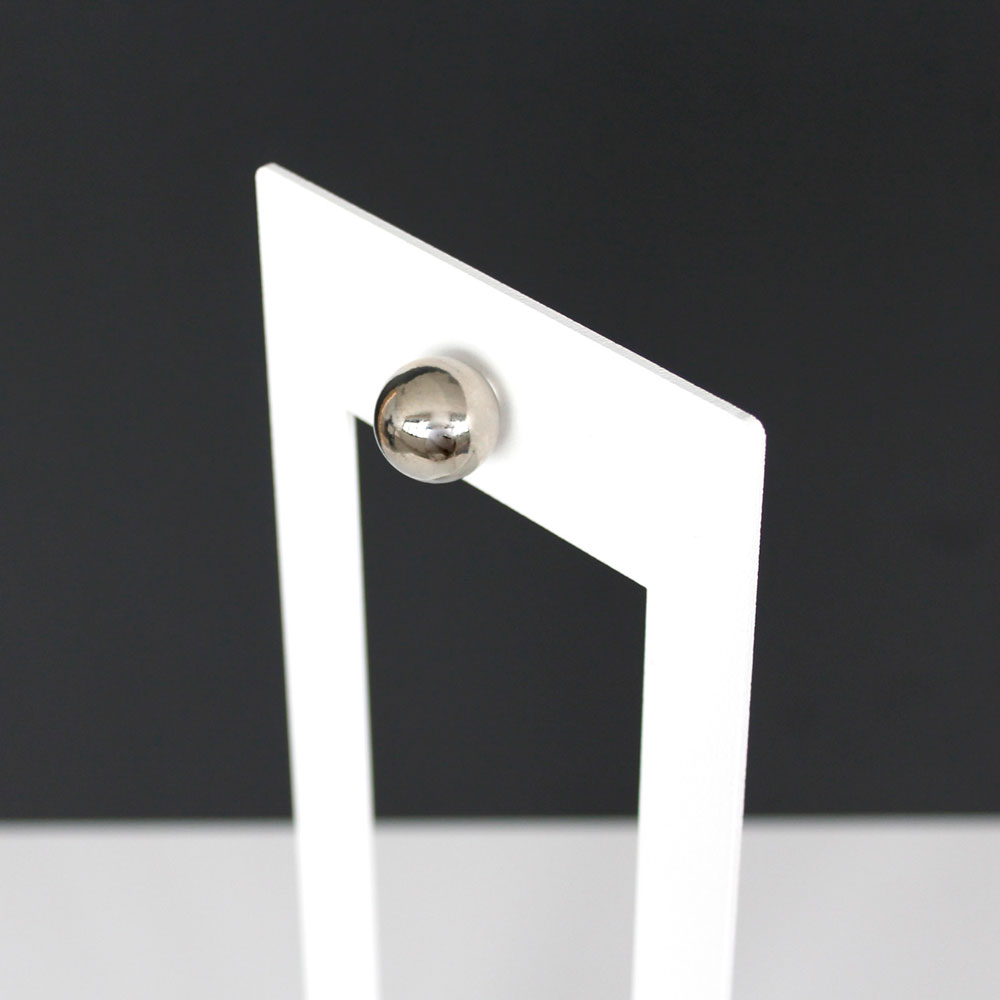 KaliSphera - Lampada LED da Tavolo - Bianco/Bianco Raggrinzato