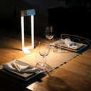 KaliSphera - Lampada LED da Tavolo - Bianco/Bianco Raggrinzato