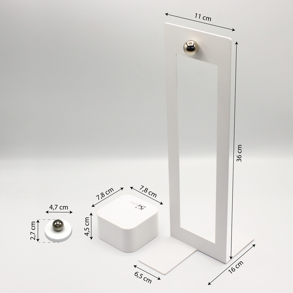 KaliSphera - Lampada LED da Tavolo - Bianco/Bianco Raggrinzato