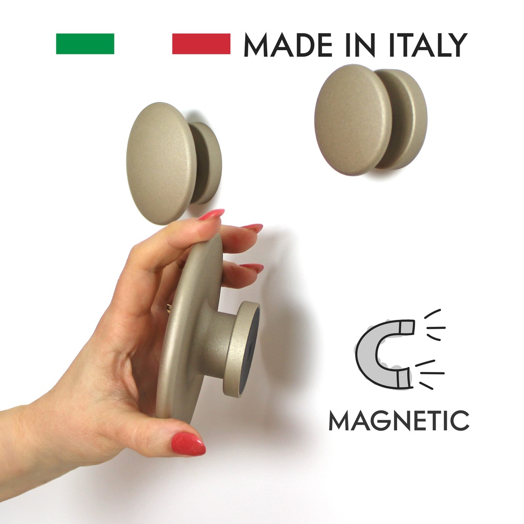 Heracles - Set di 3 Appendi Cappotto Magnetici (Piccolo-Medio-Grande)