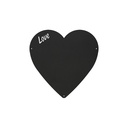 Heart - Charcoal Magnetic Chalkboard 33x33 cm
