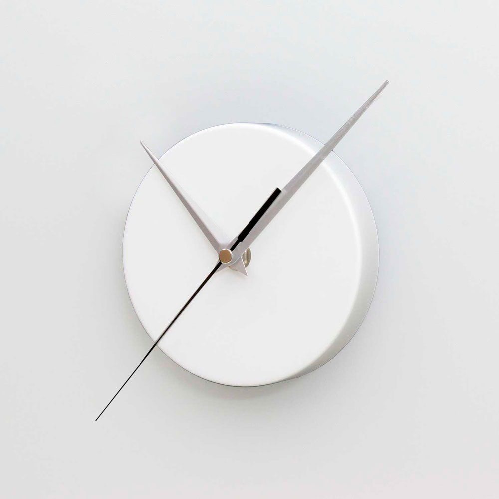 Kronos - Orologio Magnetico Tondo / Bianco Opaco