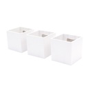 Kosmos - Set de 3 Cubos Magnéticos Lacados 6,5 cm
