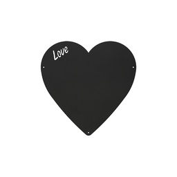 [60033-102-501] Heart - Charcoal Magnetic Chalkboard 33x33 cm