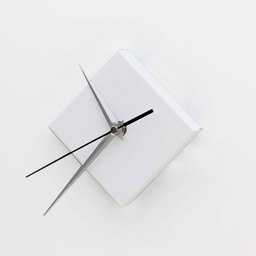 [60100-904-100] Kronos - Magnetische Uhr Quadratisch / Weiss Matt